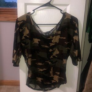 Camo blouse